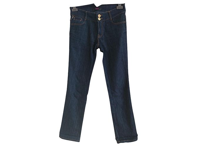 Jeans Versus Versace Azul Oscuro Algodón 