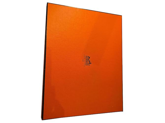 Hermès Boîte pour pochettes Orange  ref.860002