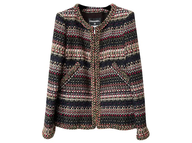 Chanel 7,8$ New Veste en tweed de Salzbourg Multicolore  ref.861363