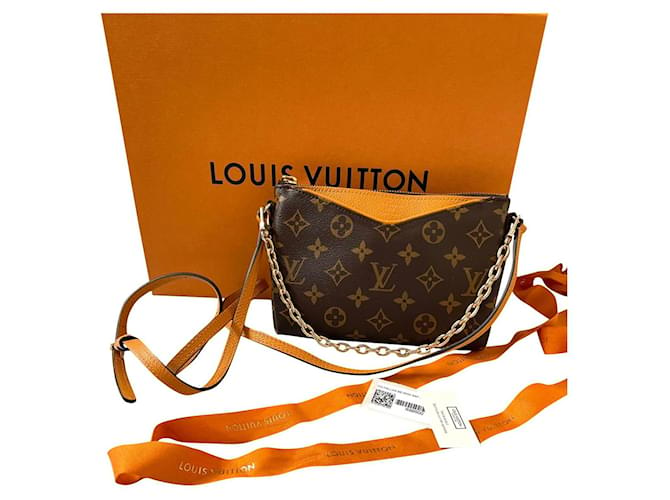 Louis Vuitton Monogram Pallas Clutch - Brown Shoulder Bags