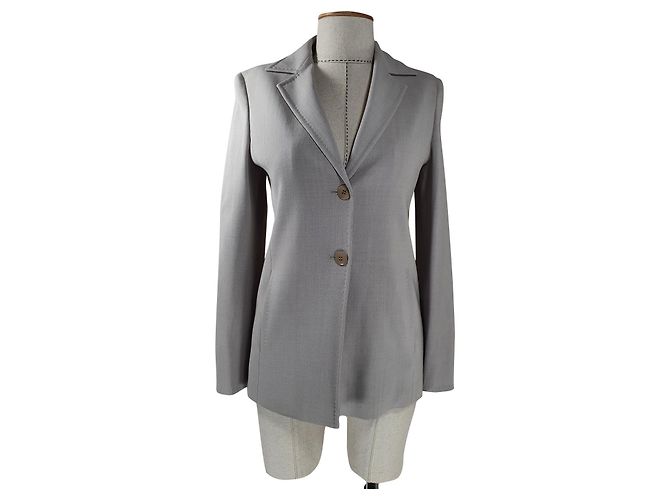 Max Mara Grey Wool Jacket