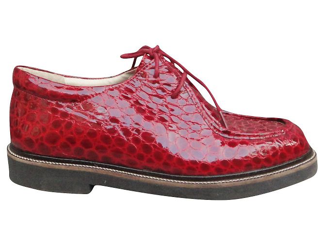 Autre Marque Décolleté derby Caprice in vernice rossa 39 Rosso