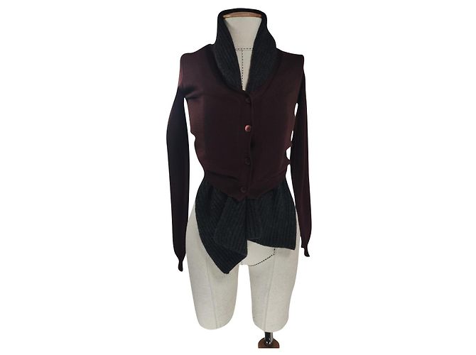Miu Miu Strickjacke aus Wolle mehrfarbig Mehrfarben