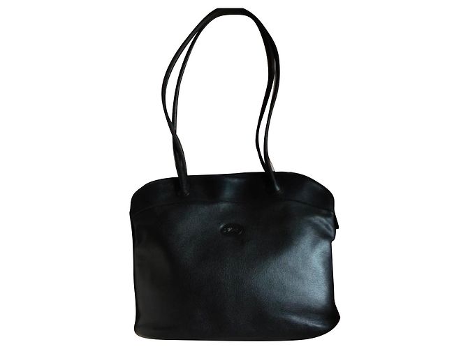 Longchamp Borsa Tote in pelle nera Nero