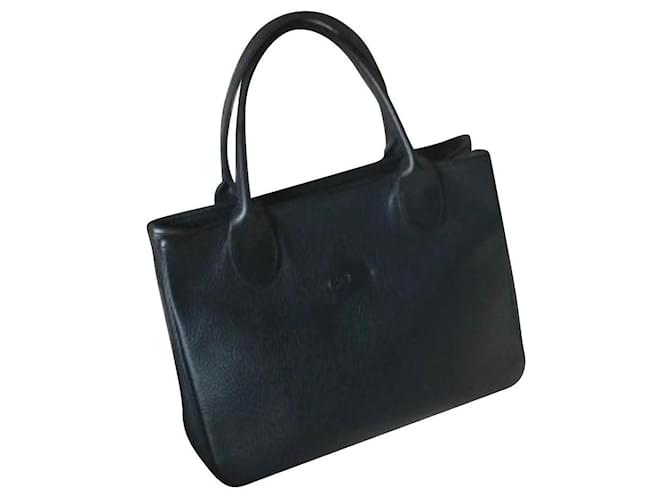 Longchamp Tote Navy blue Leather  ref.861447