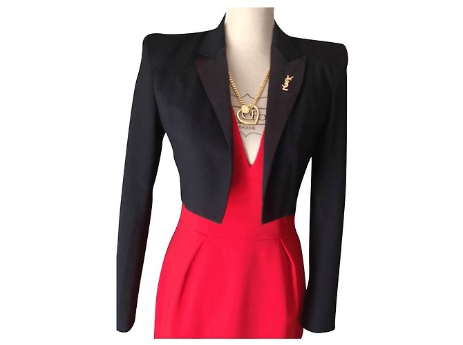 Alexandre Vauthier Spencer jacket black crepe