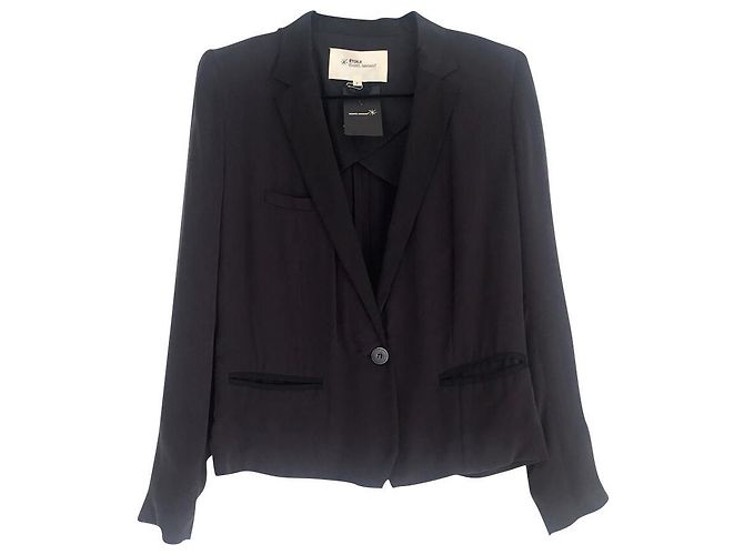 Isabel Marant Etoile Harlow Jacke Schwarz Viskose