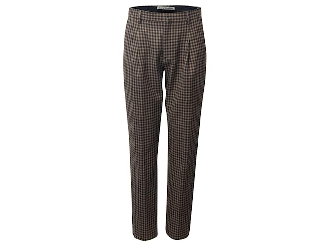 Acne Studios Boston Checked Trousers in Multicolor Wool   ref.861524