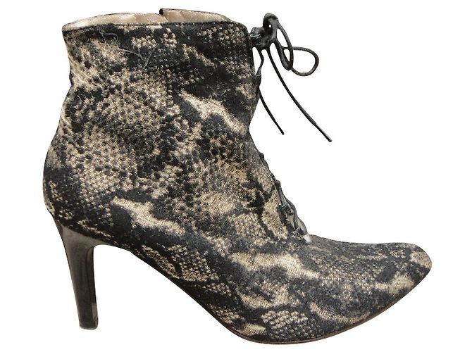Autre Marque François Pinet boots size 37,5 Black Golden