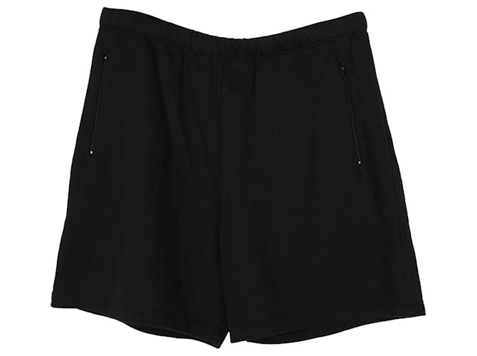 Balenciaga Zipped Pocket Shorts in Black Cotton  ref.861547