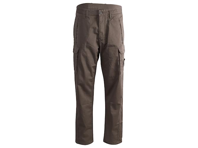 Stone Island Ghost Cargo Pants in Grey Cotton  ref.861573