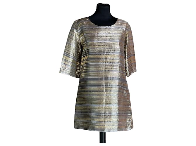 Jay Ahr Dresses Metallic Silk  ref.861579
