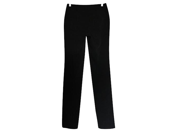 Pantalones negros Chanel Poliéster  ref.861643