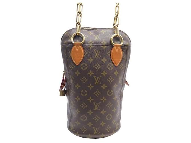 NEUF SAC A MAIN LOUIS VUITTON PUNCHING BAG ICONOCLAST KARL LAGERFELD NEW Toile Marron  ref.861689