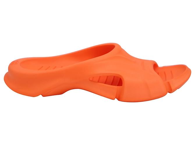 Balenciaga Mold Slide Sandalen aus orangefarbenem Gummi  ref.861789