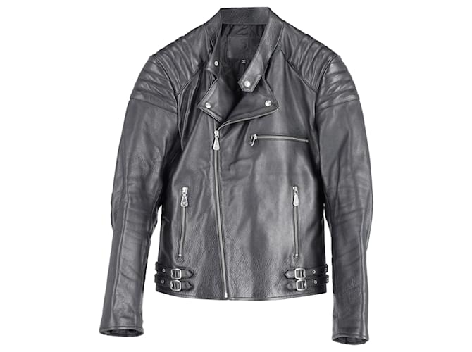 Alexander Mcqueen Biker Jacket in Black Leather  ref.861829