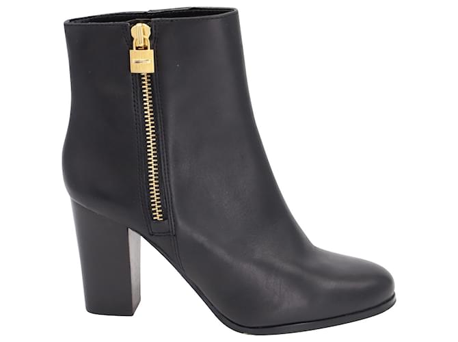 Michael Kors Frenchie Ankle Boots in Black Leather  ref.861834