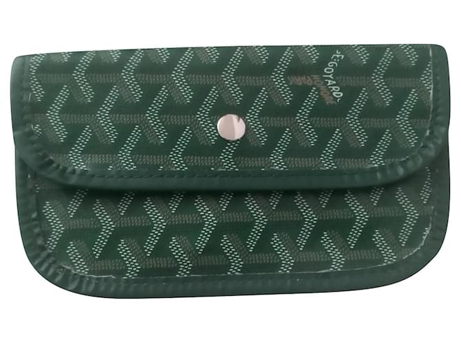 Goyard Purses, wallets, cases Black Beige Green Leather ref.861876