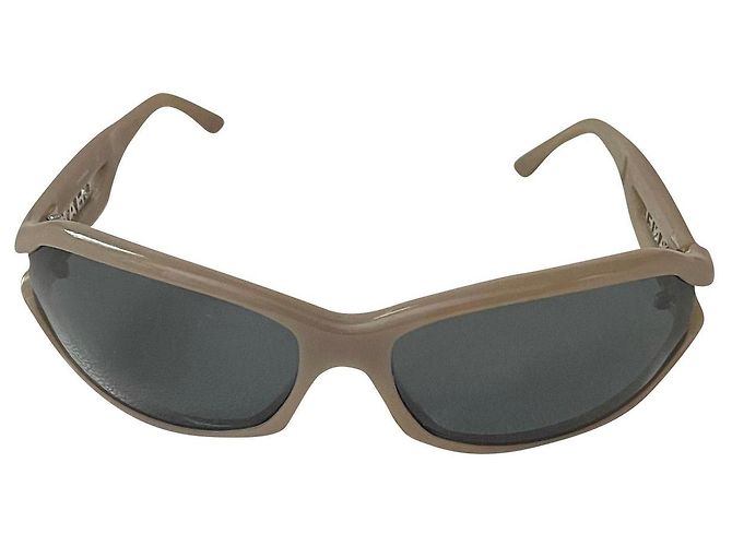 Chanel solar or optical frame in taupe beige plastic