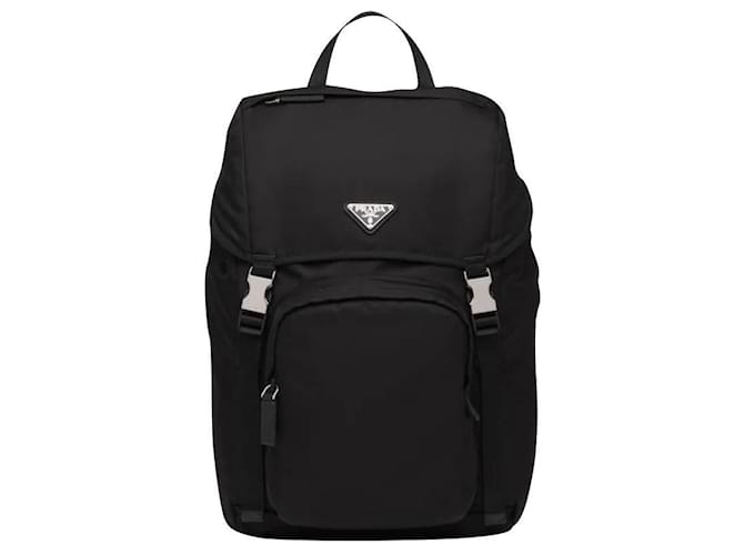 Prada Backpack re-nylon new Black Synthetic  ref.862065