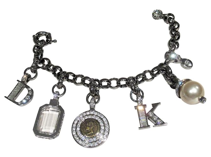 Autre Marque Dyrberg/Kern  crystal charm bracelet Silvery Metal  ref.862080