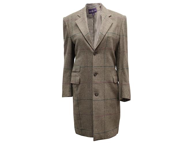 Ralph Lauren Plaid Walker Coat in Multicolor Wool ref.862169 - Joli Closet