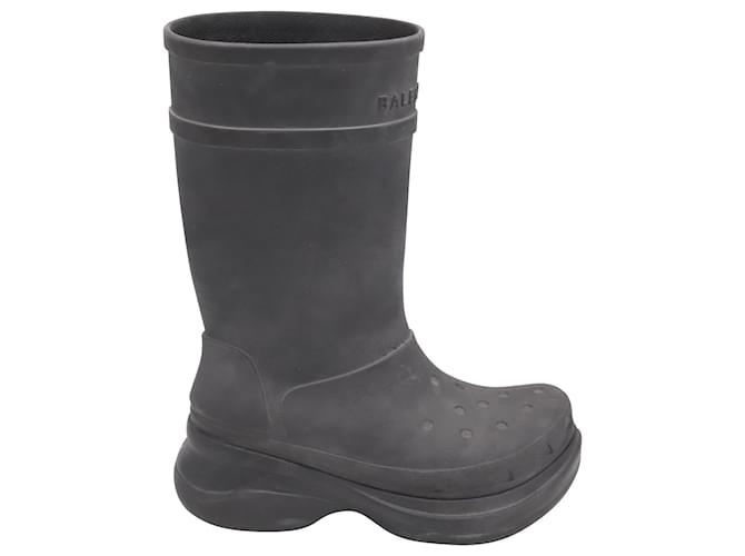 Stivali da pioggia Balenciaga Crocs in gomma EVA nera Nero Di gomma  ref.862214