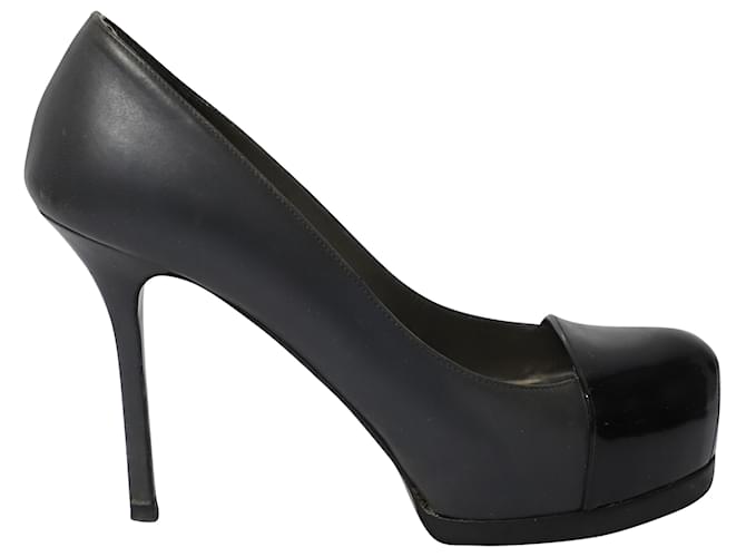 Saint Laurent Pumps in Black Leather  ref.862284