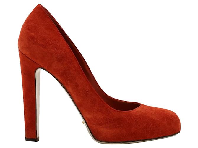 sergio rossi 120 Pumps in Red Suede  ref.862301