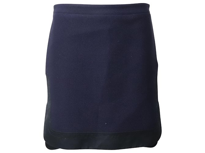 Autre Marque N21 Bleistiftrock aus marineblauem Polyester