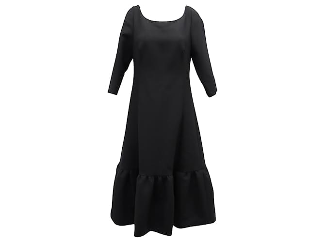 Marc Jacobs Runway Boatneck Dress in Black Wool  ref.862366