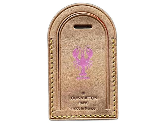 Louis Vuitton Bag charms Beige Leather  ref.862384