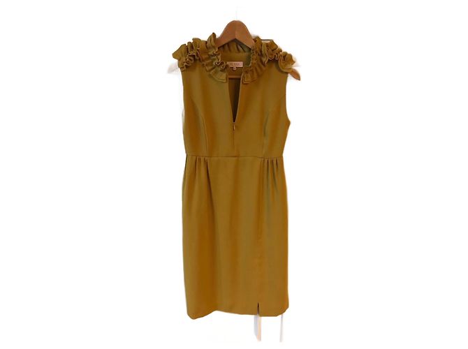 DICE KAYEK Kleider T.International S Polyester Gelb