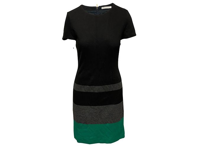 Hugo Boss Boss Hanine Etuikleid aus schwarzer Viskose
