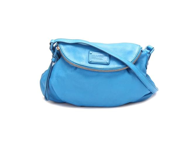 Marc Jacobs Leather Natasha Crossbody Bag Blue  ref.862715