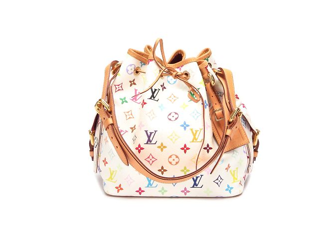 Louis Vuitton Monogram Multicolore Petit Noe White