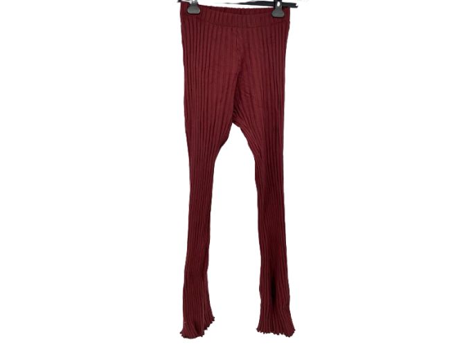 Pantalones Simon Miller T.International XS Algodón Burdeos