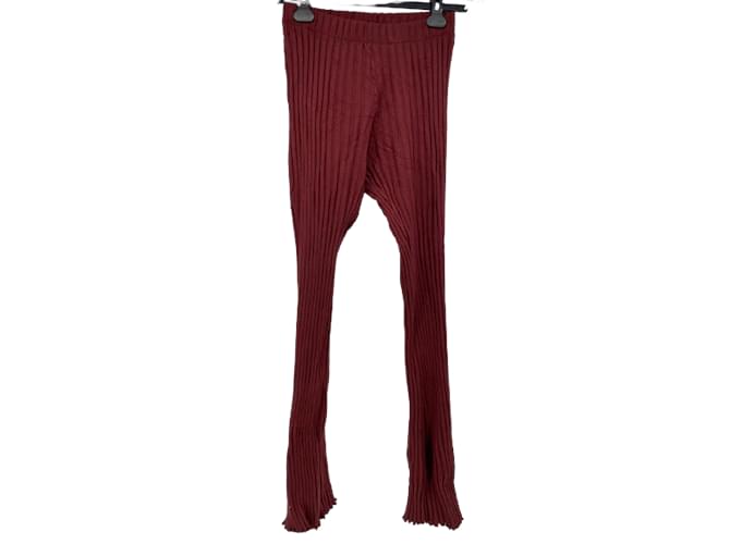 SIMON MILLER  Trousers T.International XS Cotton Dark red  ref.862772