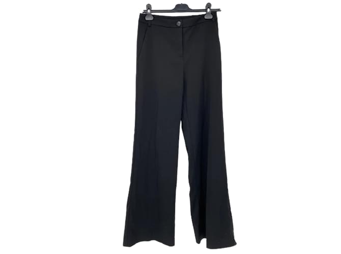 PATRIZIA PEPE Pantalon T.fr 40 polyestyer Polyester Noir  ref.862773