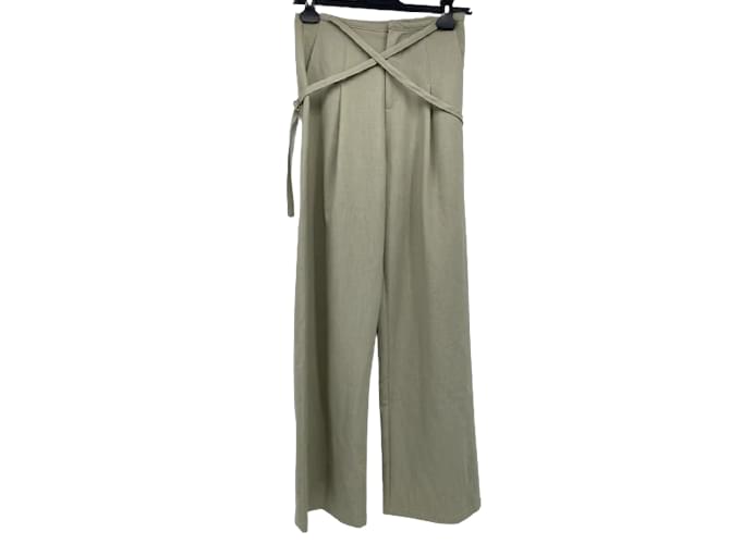 Autre Marque LEE WEI  Trousers T.International S Polyester Green  ref.862777