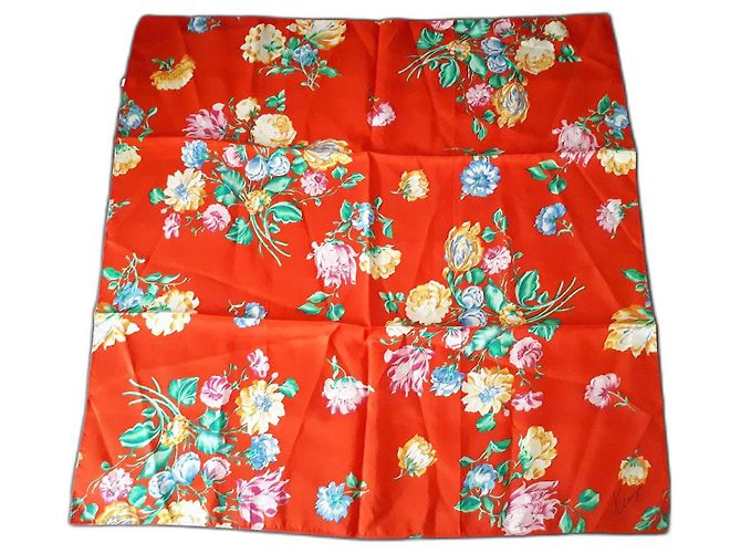 Sciarpa Kenzo in seta rossa Rosso 