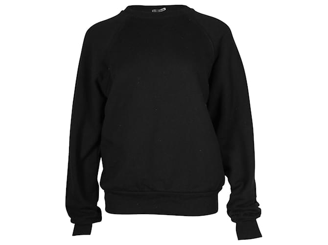 Suéter de gola redonda Reformation em algodão preto  ref.863391