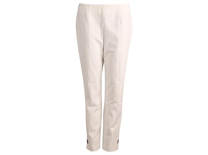 Pantalone Escada Slim Fit in Viscosa Bianca Bianco Fibra di cellulosa  ref.863402