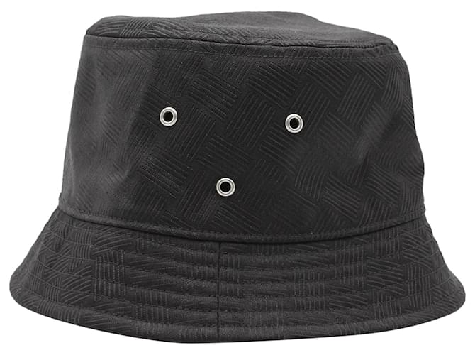 Bottega Veneta Intrecciato Effect Bucket Hat in Black Polyamide Nylon  ref.863470