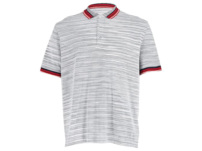T-shirt polo rayé Missoni en coton multicolore  ref.863515