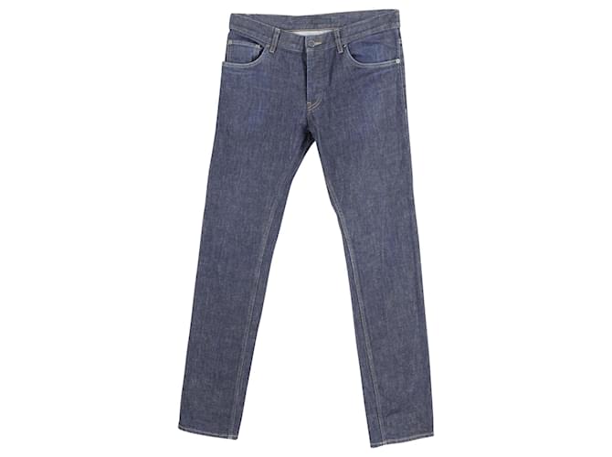 Jeans Prada Slim-Fit em algodão azul  ref.863531