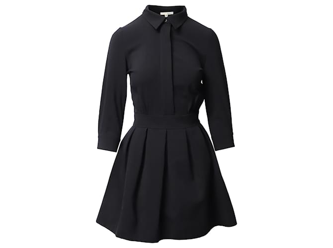 Ba&Sh Taran Shirt Dress in Black Wool Blend  ref.863532