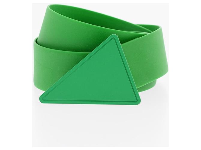 Bottega Veneta triangle buckle belt Green Leather  ref.863642