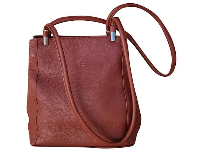 Balenciaga Handbags Dark brown Leather  ref.863695