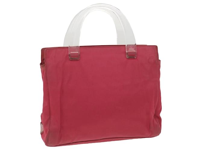 PRADA Hand Bag Nylon Pink Auth bs4613  ref.863725